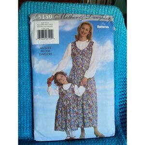 Butterick Sewing pattern 5159 mom girls top dress